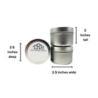  The Rustic House Silver Cranberry/Spice Scent Travel Candle 4 Oz