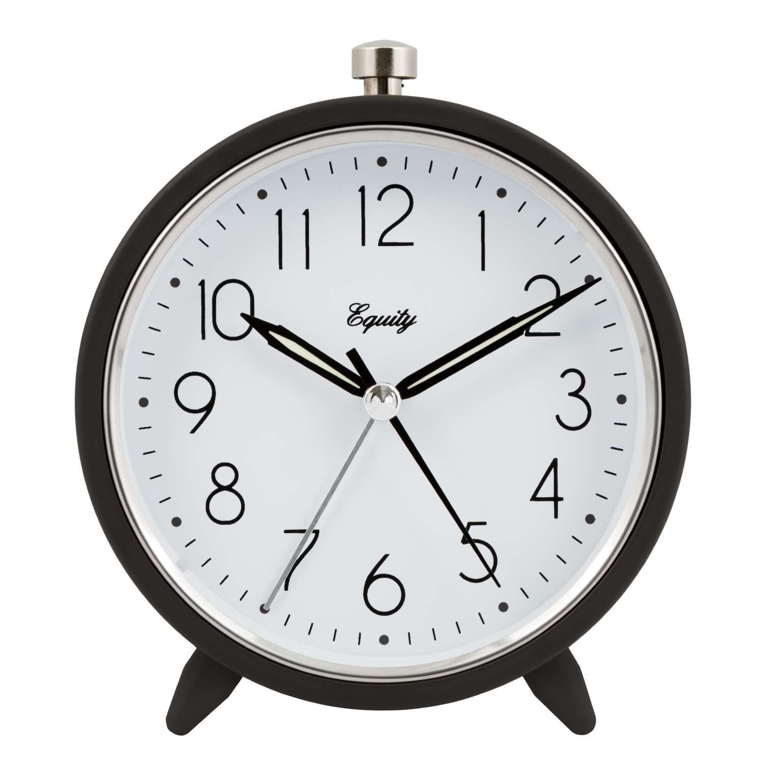  La Crosse Technology Equity 4.25 In. Gray Alarm Clock Analog Battery Operated