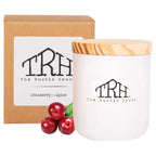  The Rustic House White Cranberry/Spice Scent Candle 8 Oz