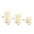 Sterno Home Cream Vanilla Scent Trio Pillar Candle