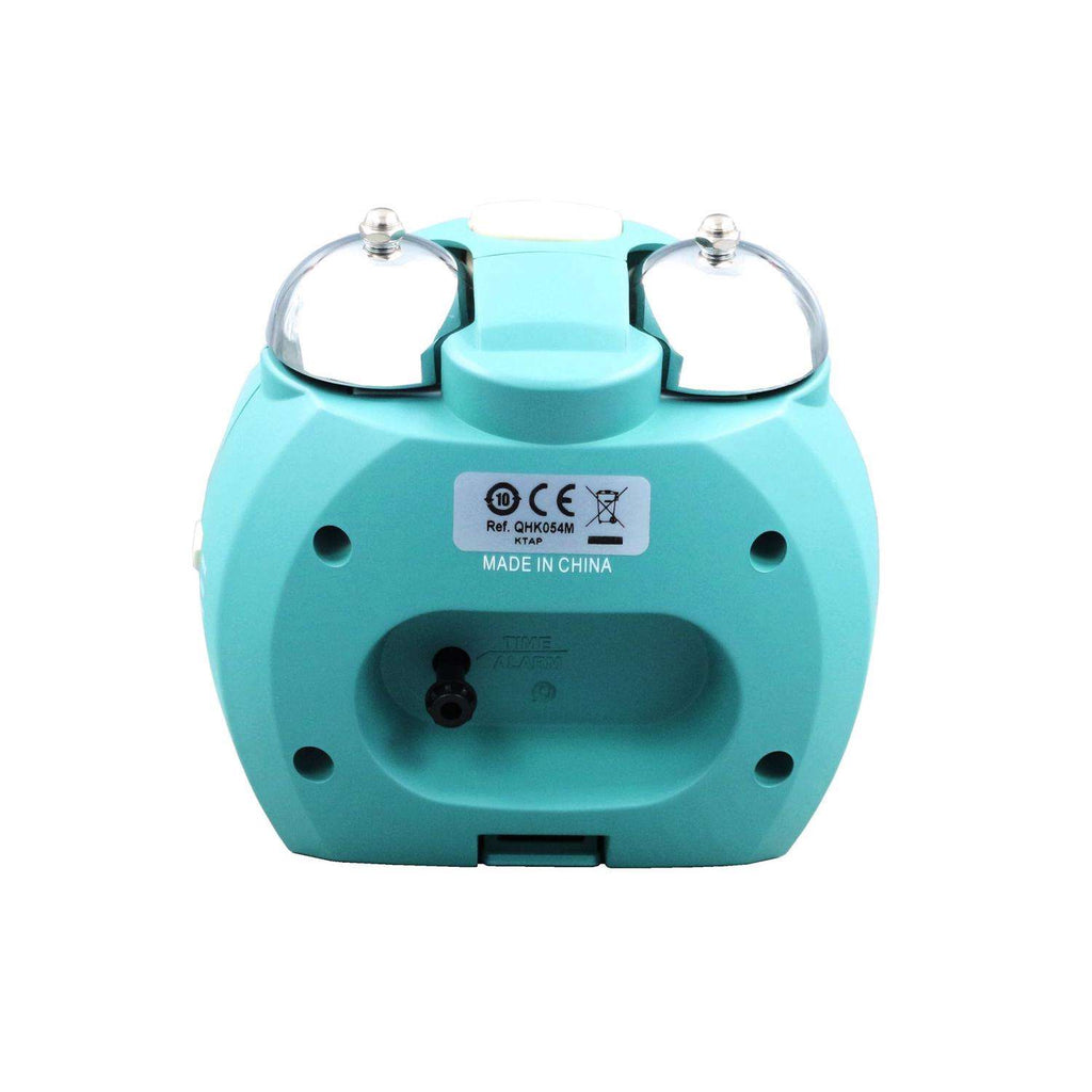  Seiko 4.41 In. Blue Alarm Clock Analog Battery Operated