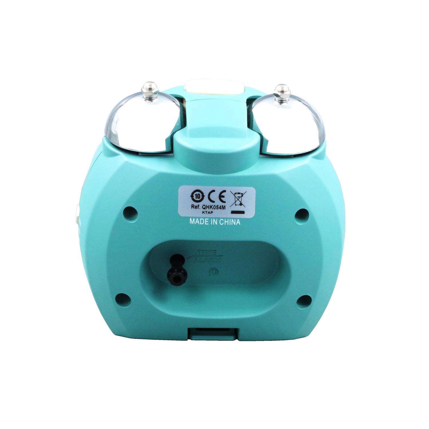  Seiko 4.41 In. Blue Alarm Clock Analog Battery Operated