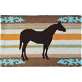  Jellybean 20 In. W X 30 In. L Multicolored Western Horse Accent Rug