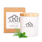  The Rustic House White Mint/Rosemary Scent Candle 8 Oz