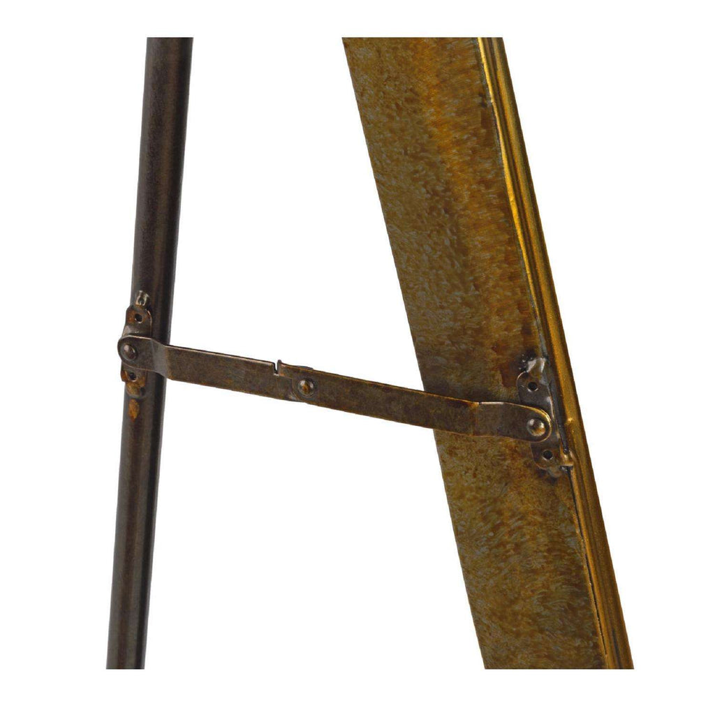  Tripar 55.25 In. H X 20 In. W Burnished Gold Metal Floor Mirror