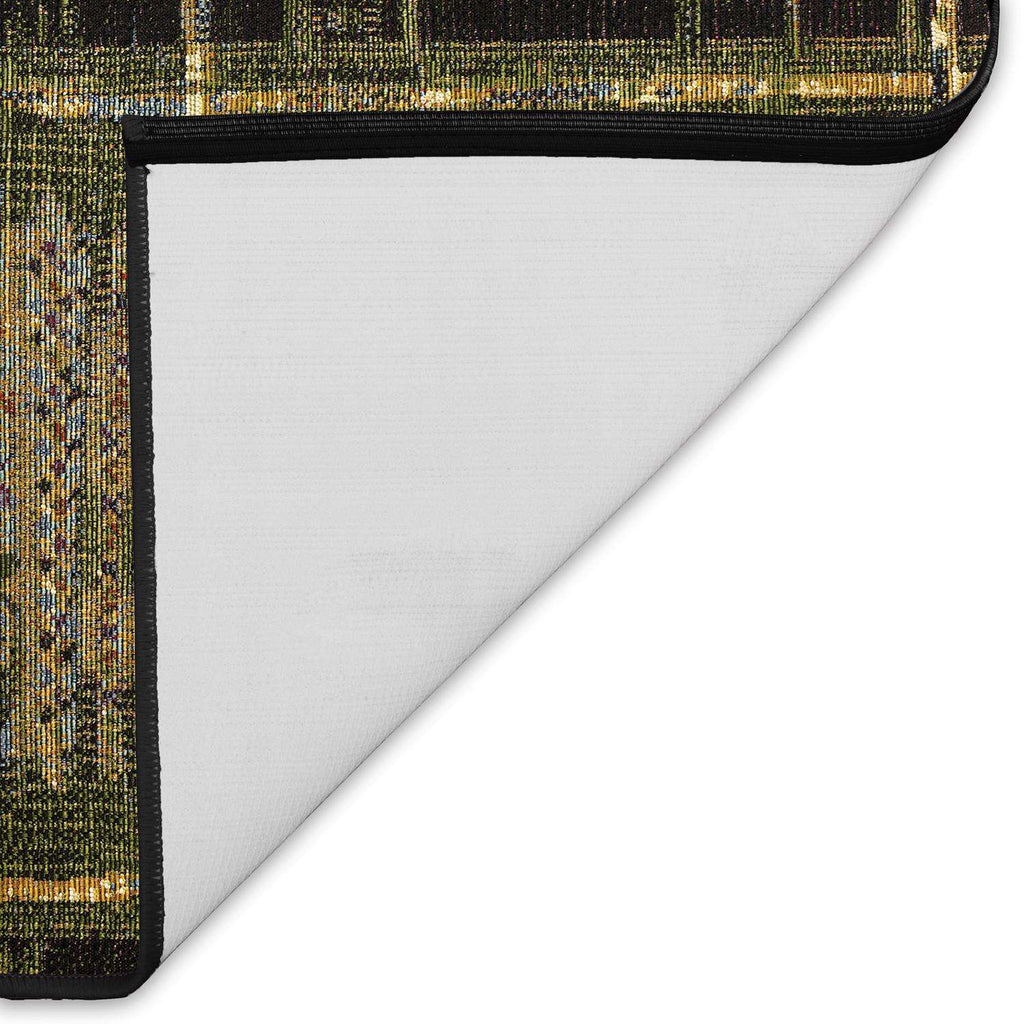  Liora Manne Esencia 1.92 Ft. W X 4.92 Ft. L Green Tribal Stripe Polypropylene/Polyester Floor Mat