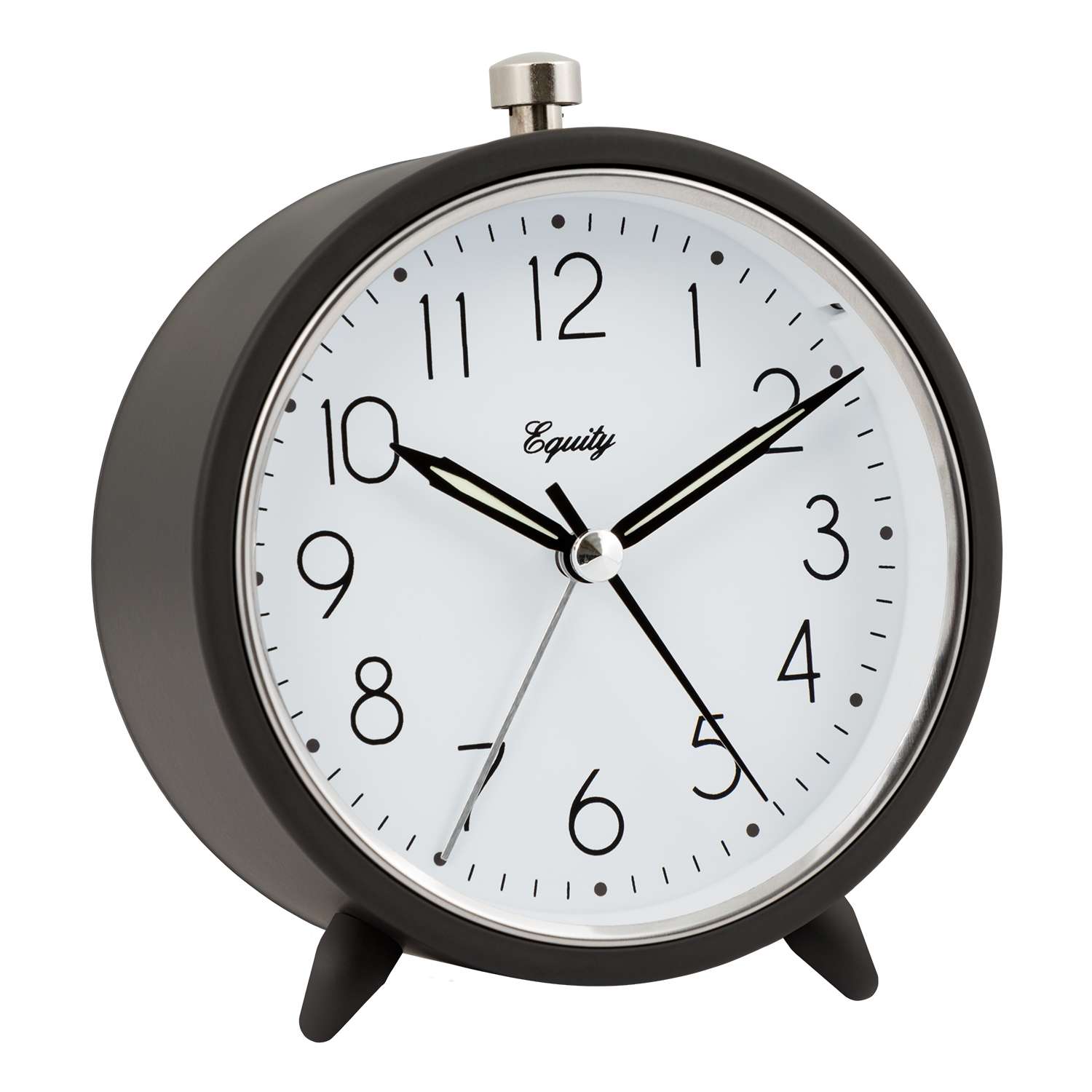  La Crosse Technology Equity 4.25 In. Gray Alarm Clock Analog Battery Operated