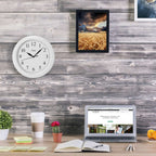  La Crosse Technology 10 In. L X 10 In. W Indoor Classic Analog Wall Clock Plastic White