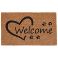  Home & More 1.42 W X 2.42 L Multi-color Open Heart Paws Coir Door Mat