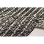  Liora Manne 7.83 Ft. W X 9.83 Ft. L Black Texture Stripe Polypropylene Rug