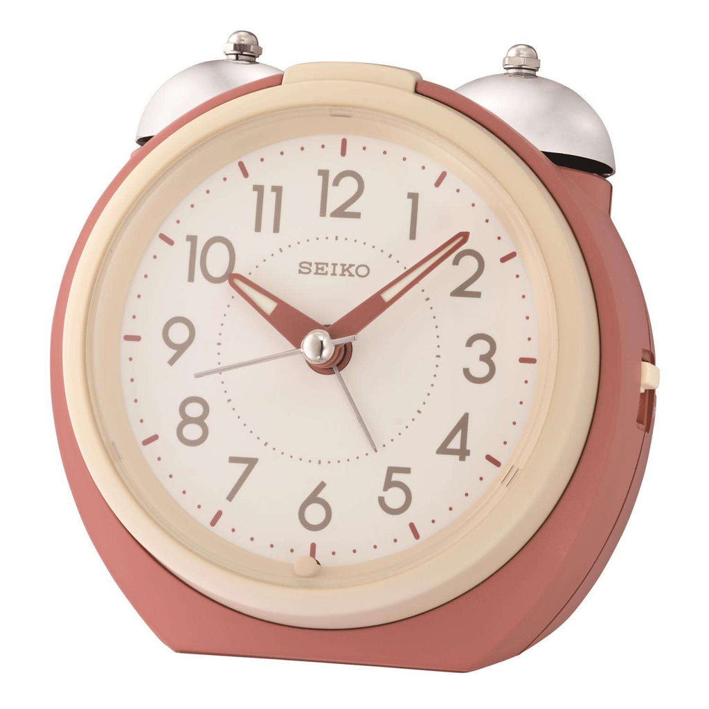  Seiko 4.41 In. Orange Alarm Clock Analog Battery Operated