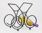  Spectrum 10.8 In. H X 10.1 In. W X 7 In. L Black Steel Wine Rack