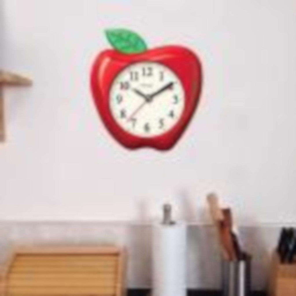  Westclox 10.0 In. L X 10 In. W Indoor Casual Analog Wall Clock Glass/Plastic Red