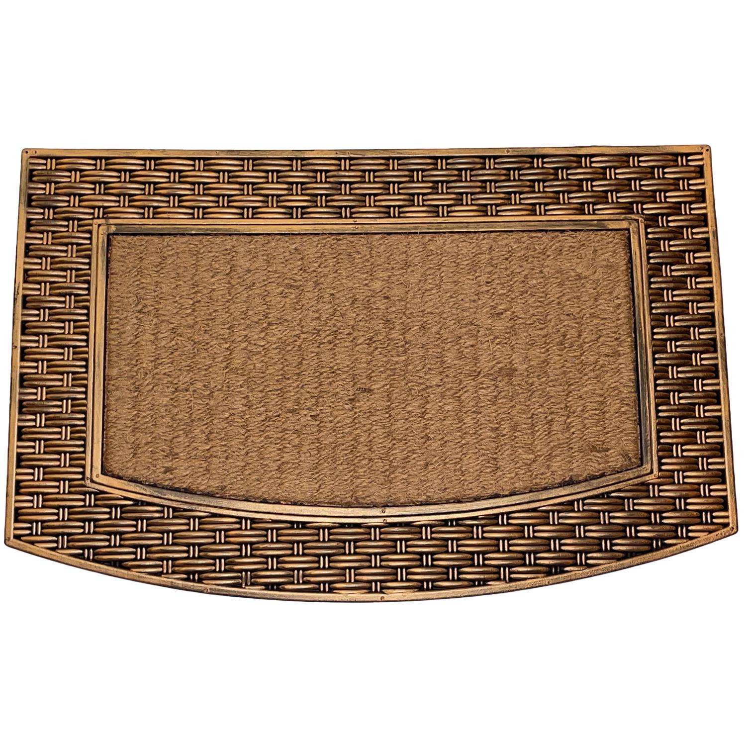  Rockport Premium 22 In. W X 34 In. L Beige/Brown Coir/Rubber Door Mat