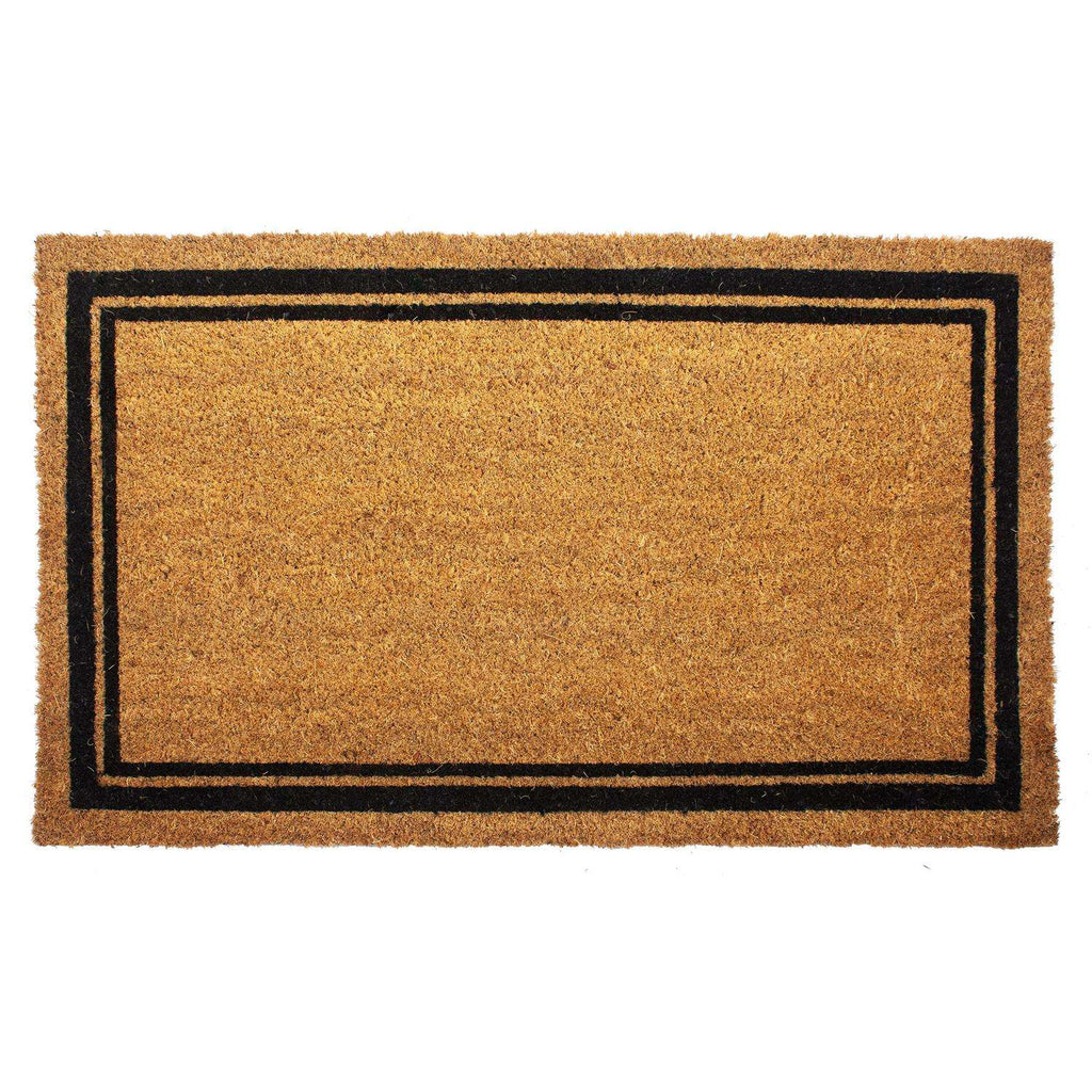  Entryways 30 In. W X 18 In. L Black/Natural With Border Coir Door Mat