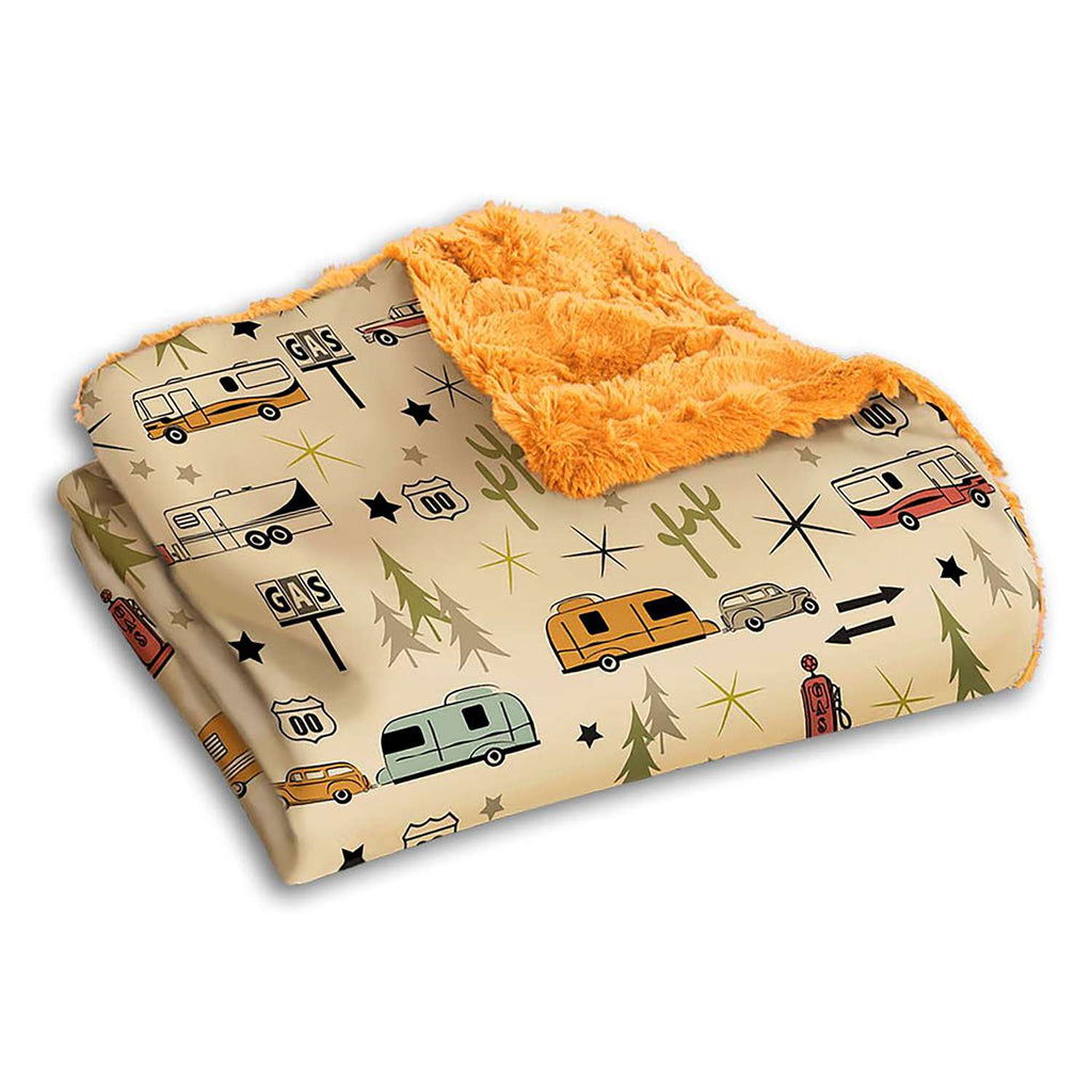  Camp Casual 50 In. W X 60 In. L Orange Polyester Blanket/Throw