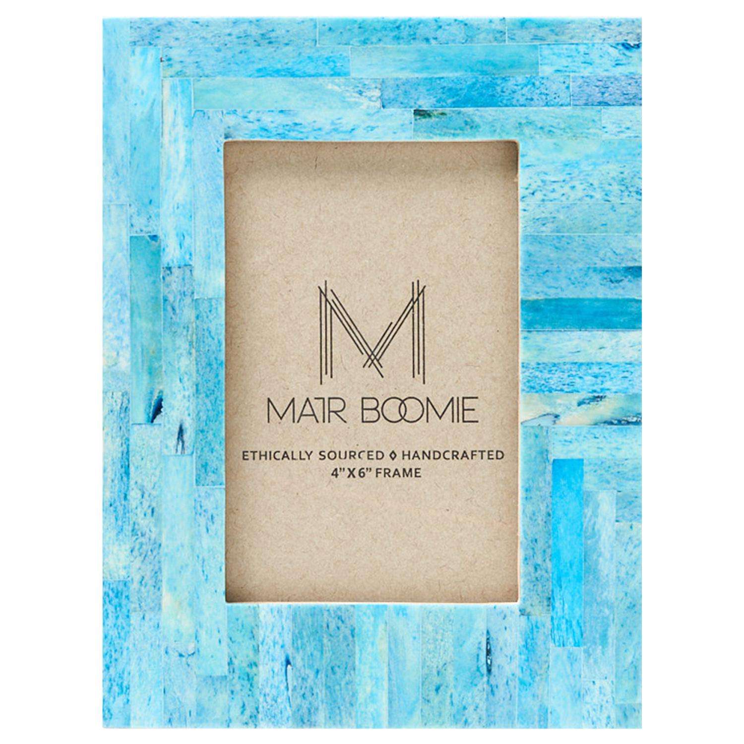  Matr Boomie Akasha Blue Wood Picture Frame 8.5 In. H X 6.5 In. W