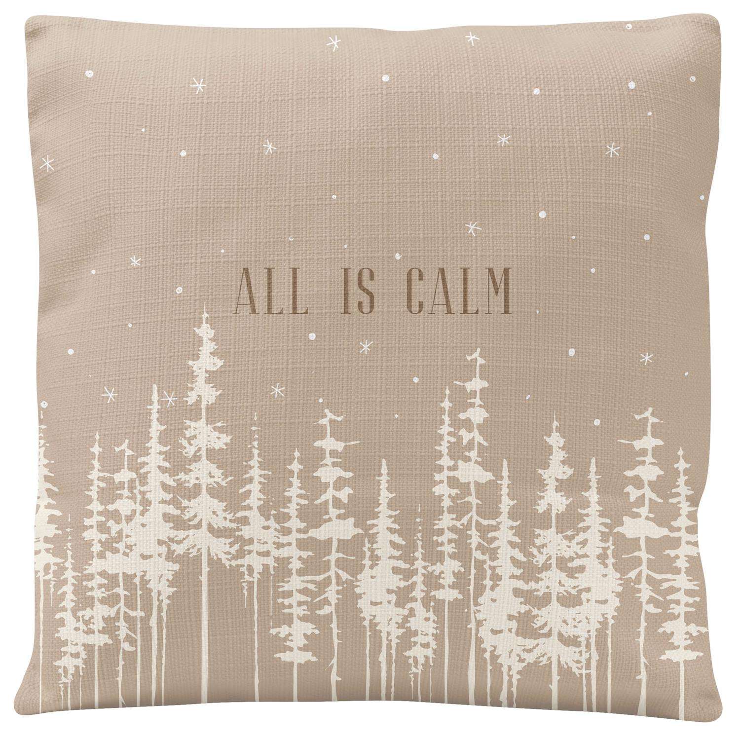  Karma Gifts 18 In. W X 18 In. L Brown/White Polyester Pillow