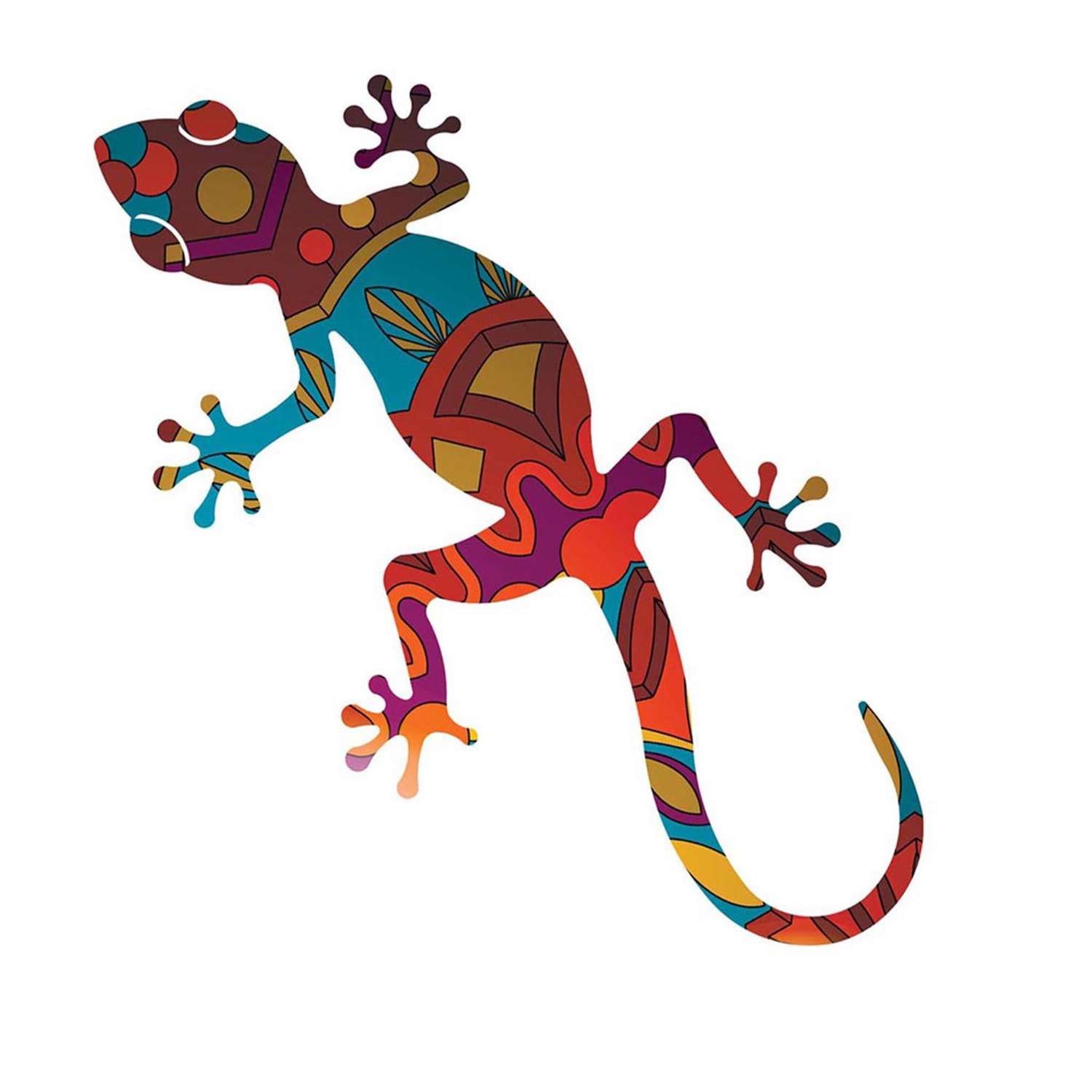  Next Innovations Habanero Orange Gecko 18 In. H X 1 In. W X 14 In. L Semi-Gloss Steel Wall Decor