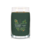  Yankee Candle Signature Green Balsam & Cedar Scent Candle Jar 20 Oz