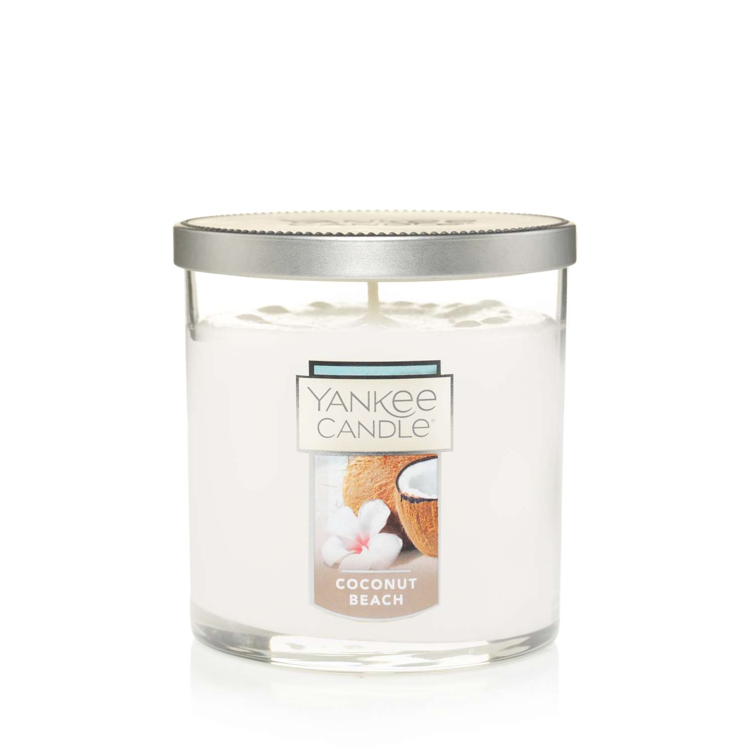  Yankee Candle White Coconut Beach Scent Tumbler Candle 7 Oz