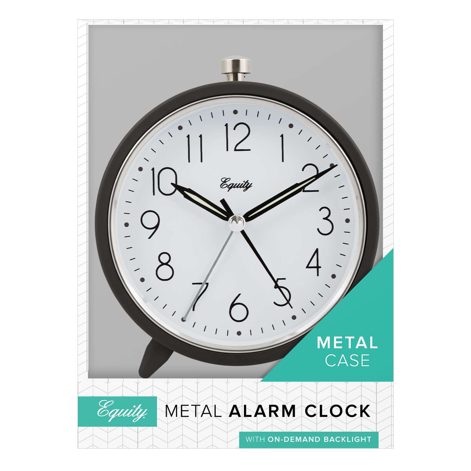  La Crosse Technology Equity 4.25 In. Gray Alarm Clock Analog Battery Operated