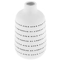  Karma Gifts Milo 5 In. H X 2.88 In. W X 2.88 In. L Black/White Ceramic Vase