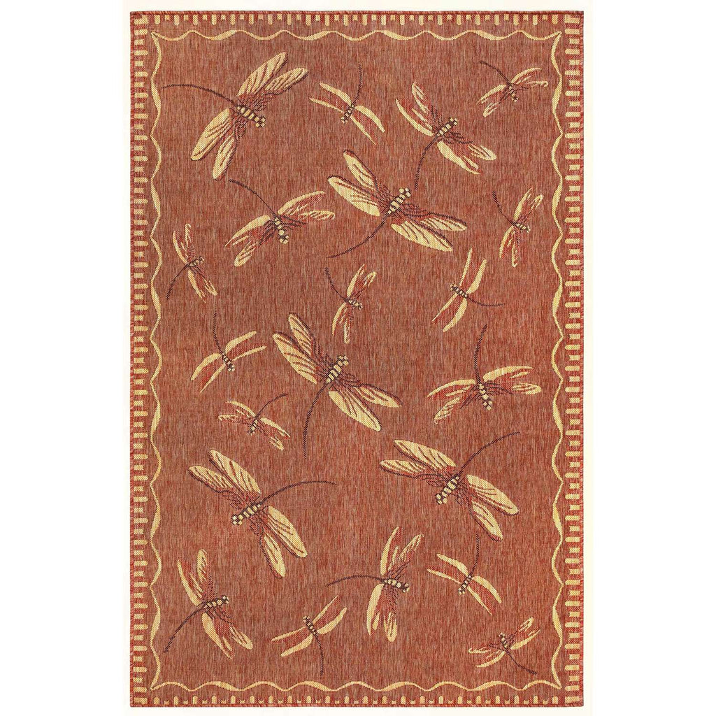  Liora Manne Carmel 4.85 Ft. W X 7.5 Ft. L Red Casual Polypropylene Accent Rug
