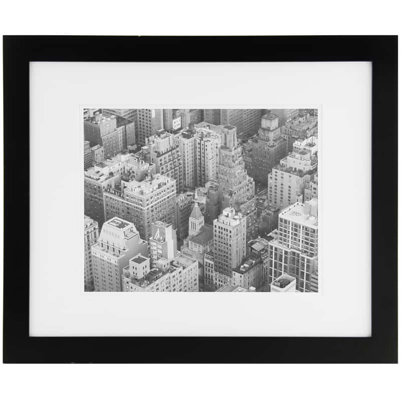  Gallery Solutions Matte Black Wood Picture Frame 23 In. H X 19 In. W
