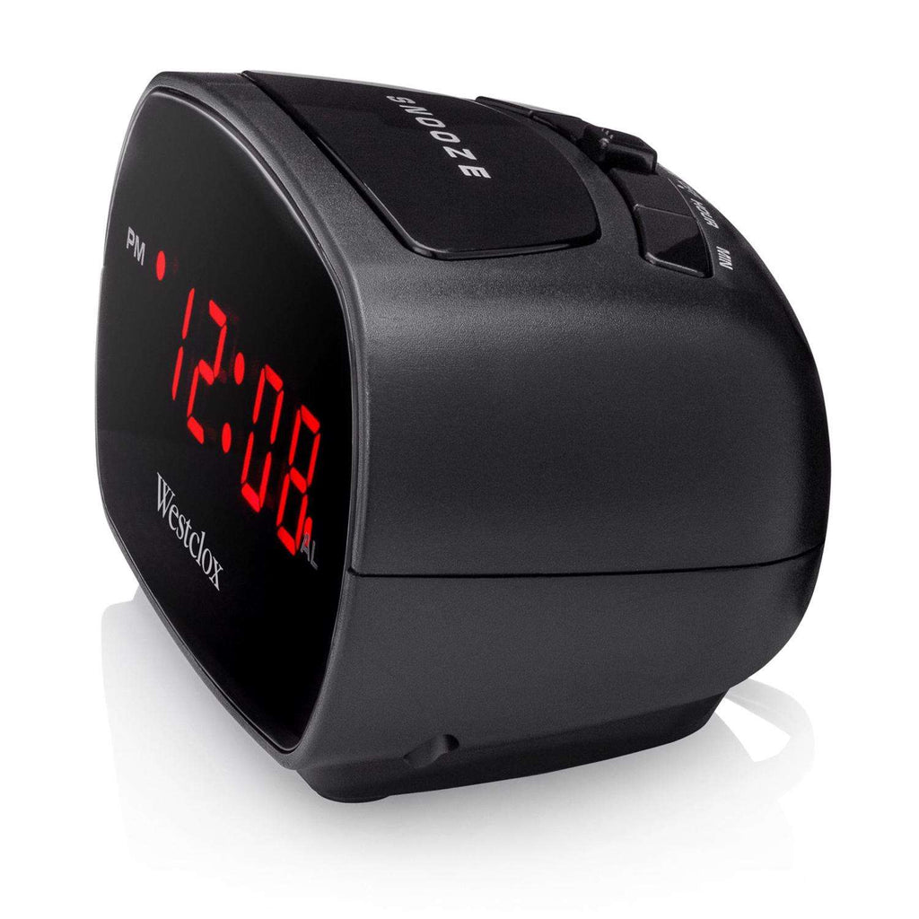  Westclox Black Alarm Clock Digital Plug-In