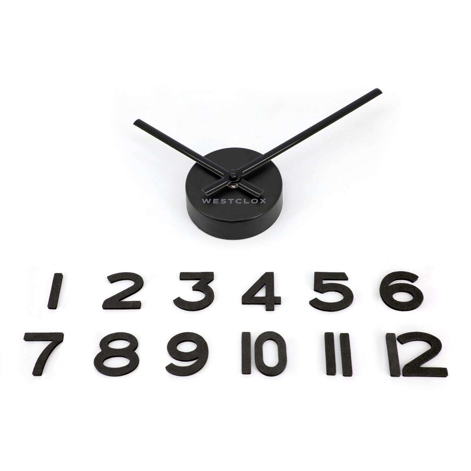  Westclox 20 In. L X 20 In. W Indoor Modern Analog Wall Clock Plastic Black