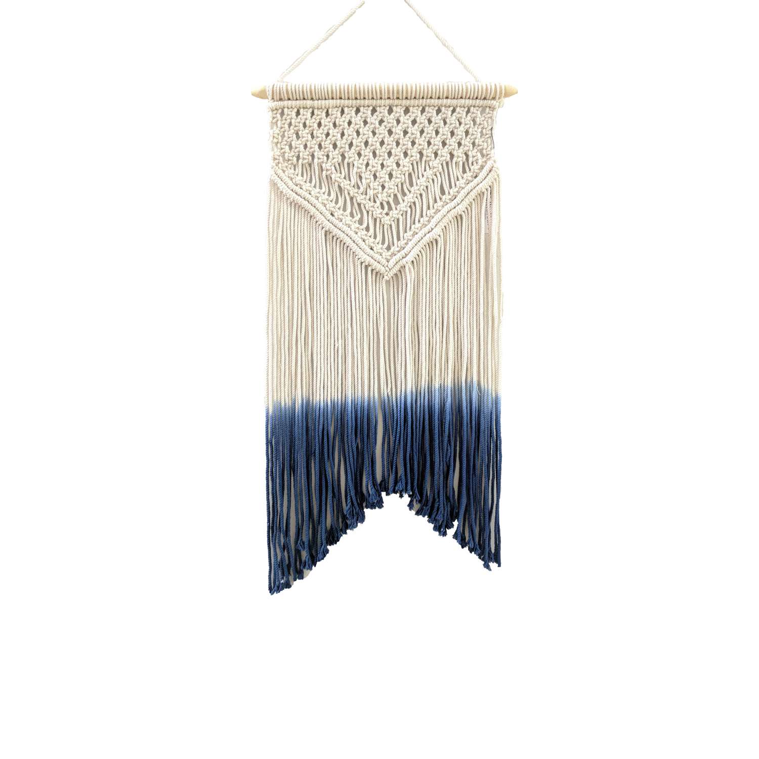  Primitive Planters 30 In. H X 12 In. W X 30 In. L Blue/Natrural Cotton Wall Hanging
