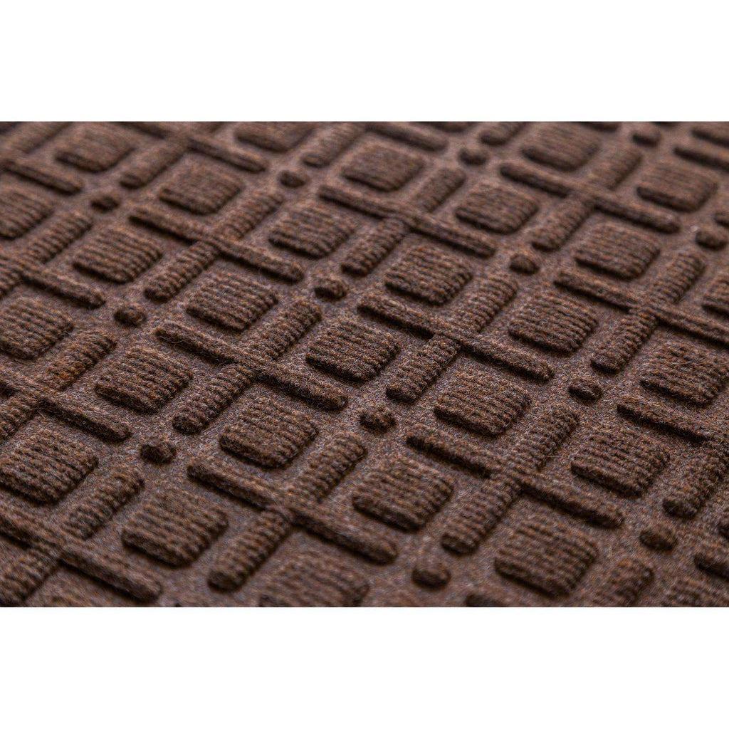 Entryways 22 In. W X 35 In. L Brown Lattice Polypropylene Door Mat