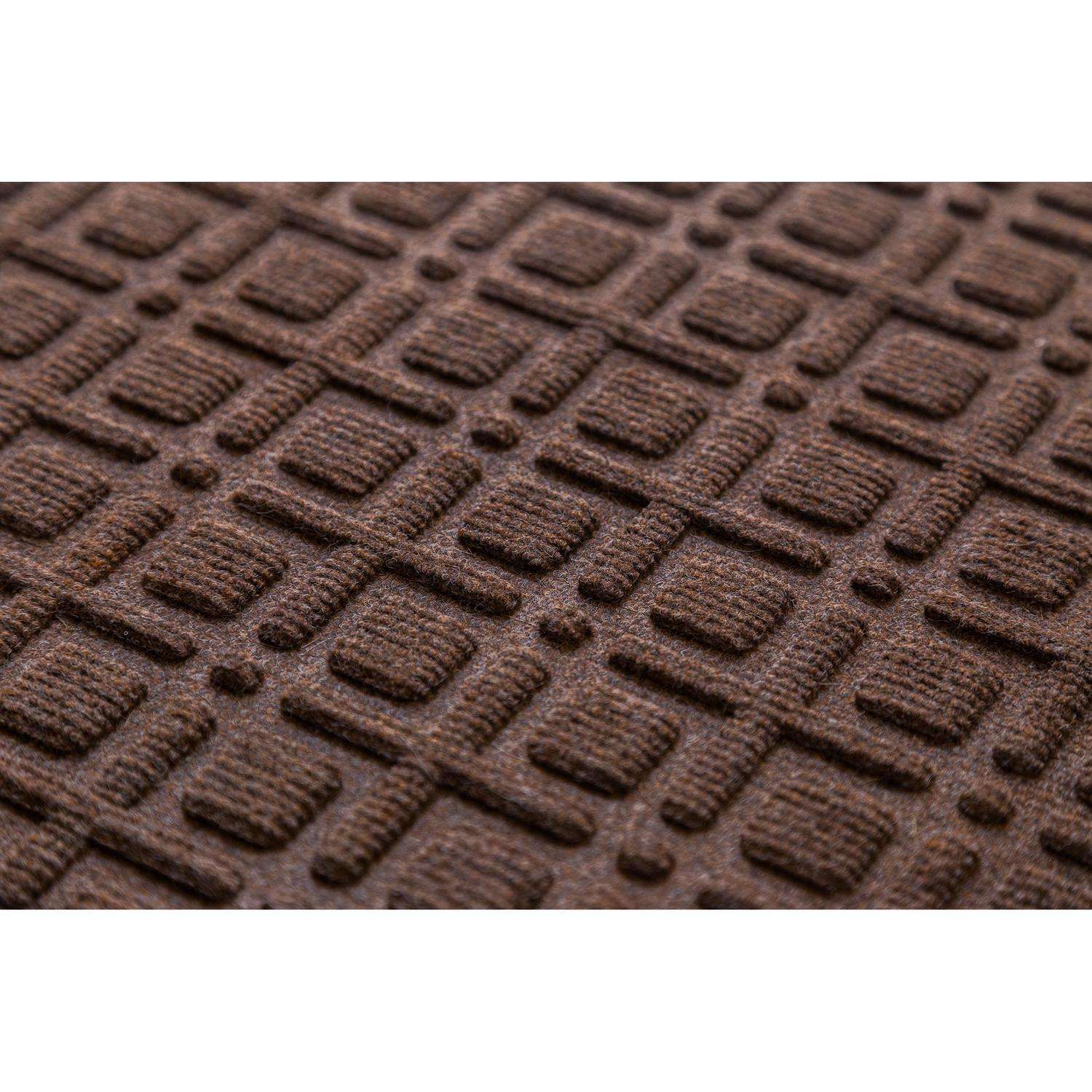  Entryways 22 In. W X 35 In. L Brown Lattice Polypropylene Door Mat