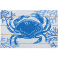  Jellybean 20 In. W X 30 In. L Multicolored Indigo Crab Accent Rug