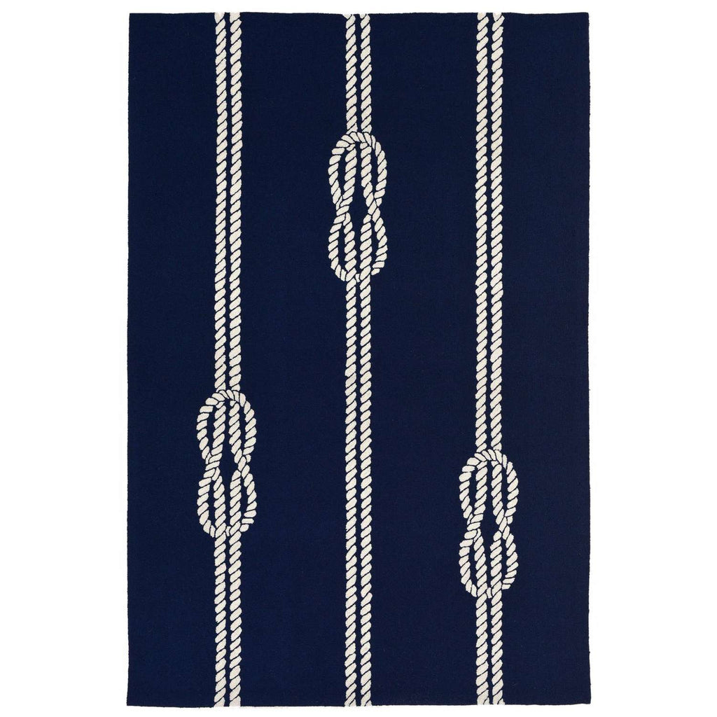  Liora Manne Capri 3.5 Ft. W X 5.5 Ft. L Navy Blue Casual Polyester Accent Rug