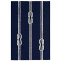  Liora Manne Capri 3.5 Ft. W X 5.5 Ft. L Navy Blue Casual Polyester Accent Rug
