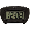  La Crosse Technology Equity 3 In. Black Alarm Clock LCD Battery Operated