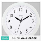  La Crosse Technology 10 In. L X 10 In. W Indoor Classic Analog Wall Clock Plastic White