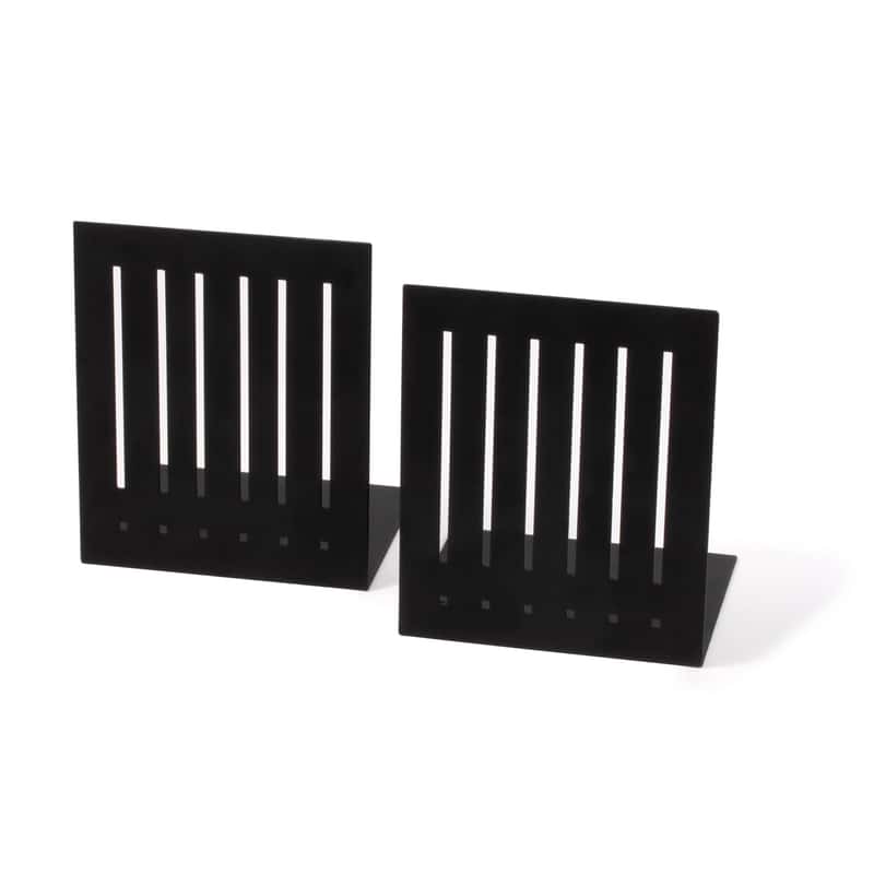  Spectrum 6.3 In. H X 5 In. W X 4.5 In. L Steel Bookends
