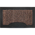  GrassWorx Genuine AstroTurf 30 In. W X 18 In. L Black/Brown Welcome Polyethylene/Rubber Door Mat