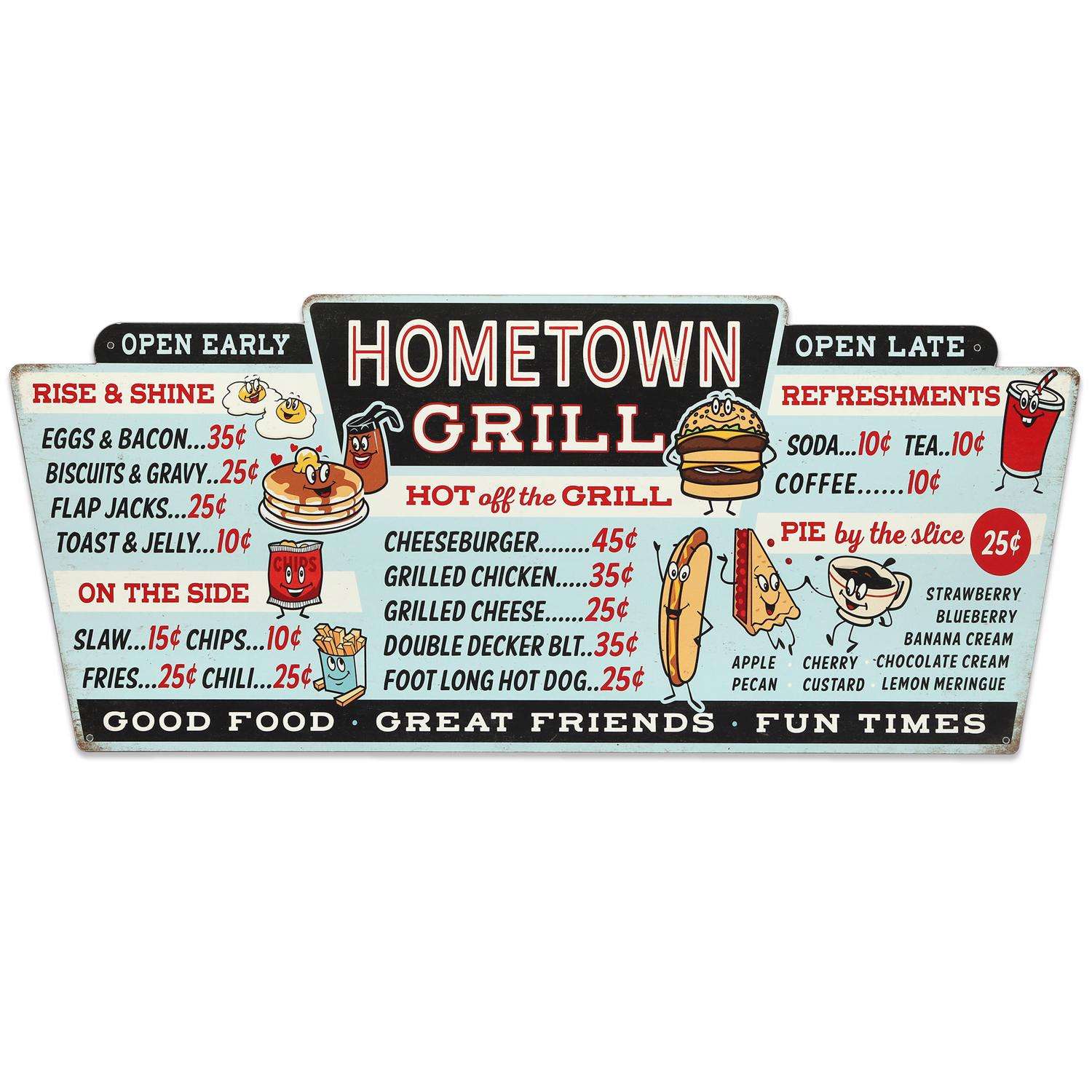  Open Road Brands 11.75 In. H X 0.0625 In. W X 32.93 In. L Multicolored Metal Sign