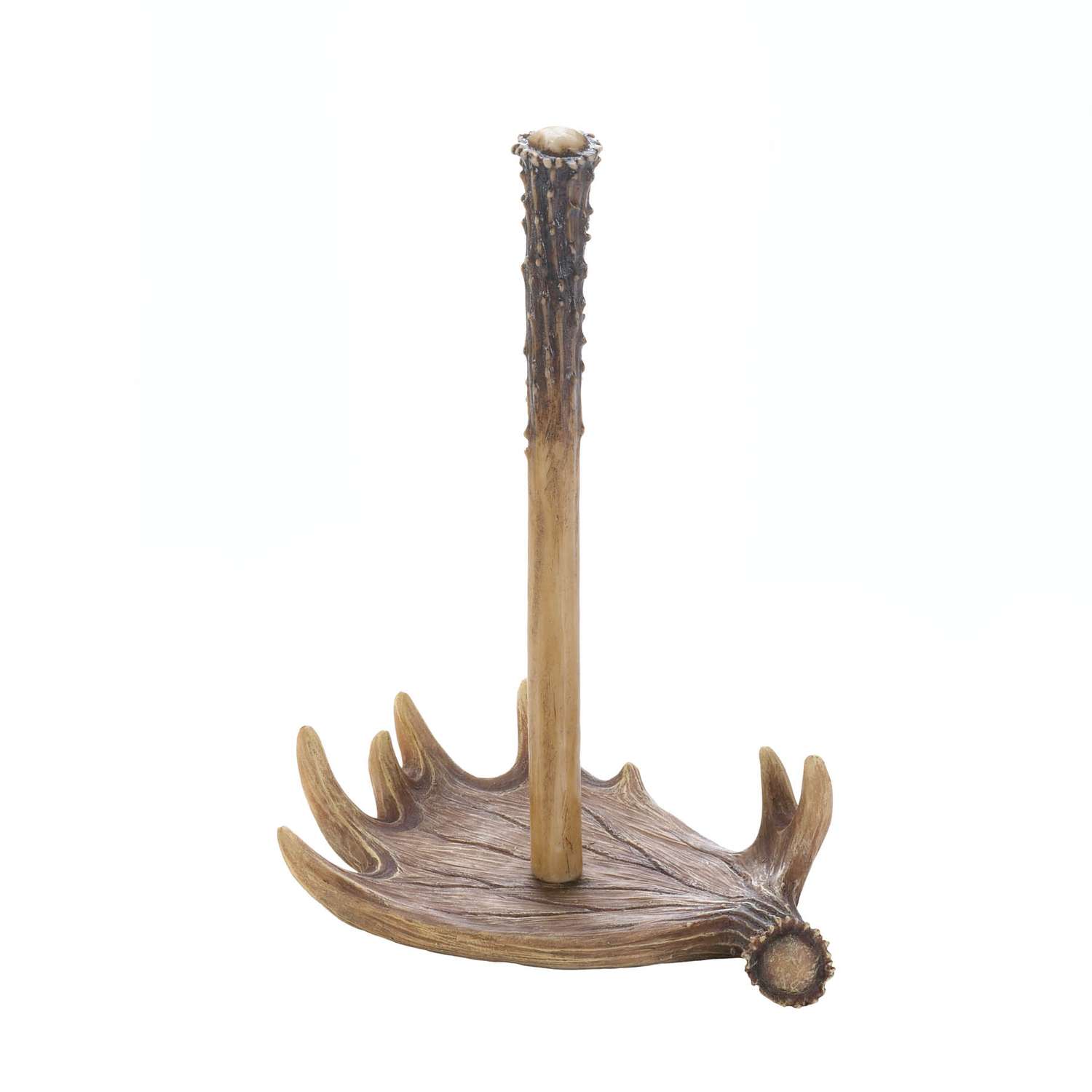  Accent Plus 12.75 In. H X 6 In. W X 9.5 In. L Brown Poly Resin Antler Papper Towel Holder