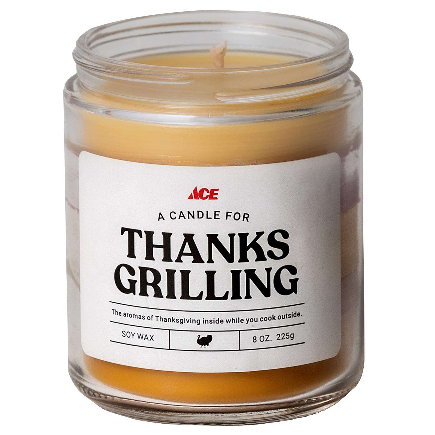  Ace Thanksgrilling 5-Course Scent Candle Jar 8 Oz