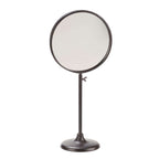  Tripar 25 In. H X 8.6 In. W Burnished Brown Metal Round Mirror