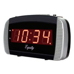  La Crosse Technology Equity 2.5 In. Black Alarm Clock LED Plug-In