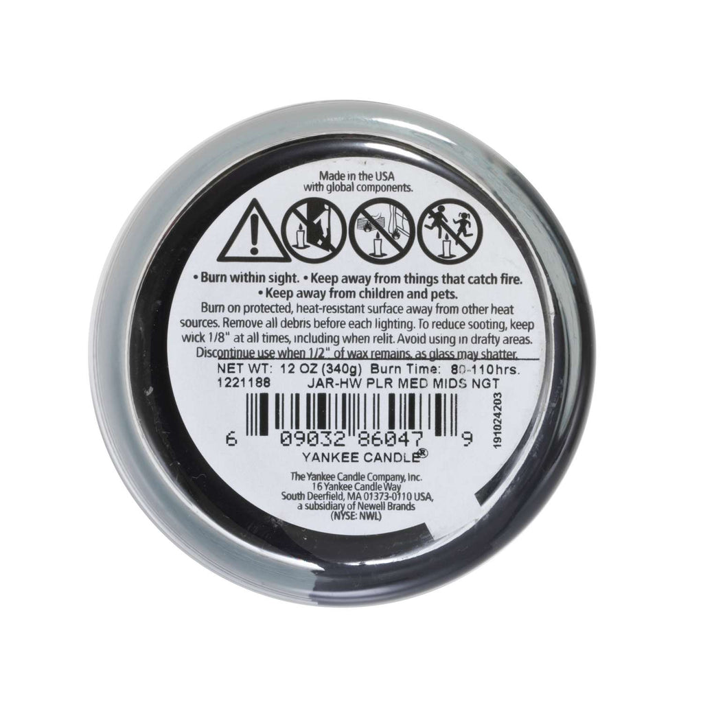  Yankee Candle Black MidSummer's Night Scent Medium Pillar Candle 12 Oz