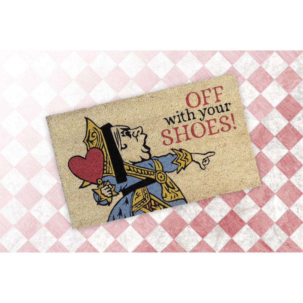  Entryways 18 In. W X 30 In. L Multicolored Queen Of Hearts Coir Door Mat