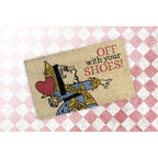  Entryways 18 In. W X 30 In. L Multicolored Queen Of Hearts Coir Door Mat