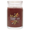  Yankee Candle Signature Brown Autumn Wreath Scent Candle Jar 20 Oz